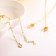 14K Gold Plated Moon Bracelet 925 Sterling Silver Crescent Moon Star Charm Bracelet Gift For Women 14K Gold Plated Moon Bracelet 925 Sterling Silver Crescent Moon Star Charm Bracelet Gift For Women